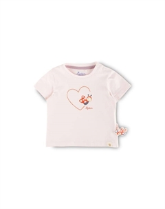Футболка с изображением счастливой божьей коровки для младенцев и малышей, розовый Sigikid