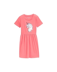 Платье-Рубашка с двусторонними пайетками для детей, розовый Tom tailor