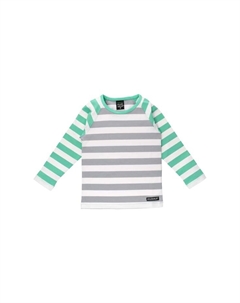 Рубашка с длинным рукавом в полоску груша/ископаемый, белый Villervalla