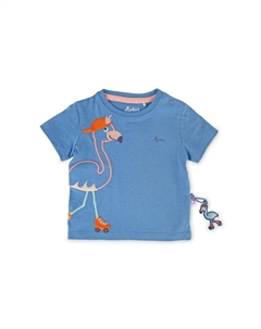 Футболка дикий фламинго для младенцев и малышей, синий Sigikid