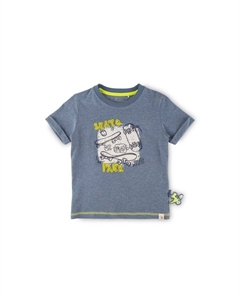 Футболка спортивная динозавр для детей, синий Sigikid