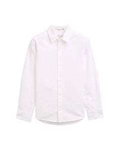 Рубашка прямого кроя с длинным рукавом и воротником-стойкой для детей, белый Tom tailor