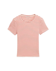 Футболка с круглым вырезом для детей, красный Tom tailor