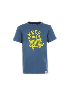 Футболка продолжай толкать, синий Band of rascals