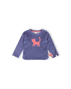 Футболка с длинными рукавами Nicki Wild Cat для детей, синий Sigikid