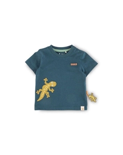 Футболка добро пожаловать в джунгли для младенцев и малышей, синий Sigikid