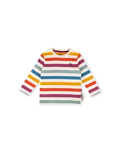 Детская футболка с длинными рукавами Happy Crocodile, экрю Sigikid