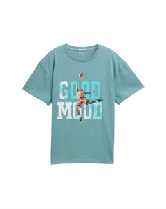 Футболка хлопковая детская, зеленый Tom tailor