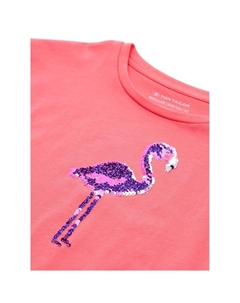 Футболка с двухсторонними пайетками для детей, розовый Tom tailor