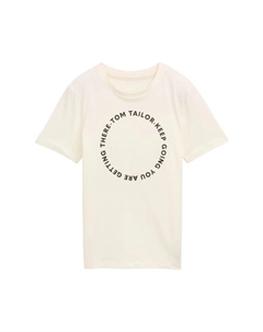 Футболка хлопковая детская, белый Tom tailor