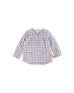 Детская фланелевая блузка Wild Cat, синий Sigikid