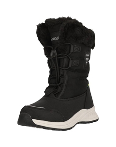 Зимние ботинки Wesend с удобной отделкой из искусственного меха и всепогодным профилем, черный Zigzag