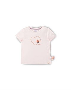 Футболка счастливая божья коровка для детей, розовый Sigikid