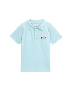 Детская хлопковая рубашка-поло, синий Tom tailor