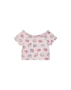 Футболка с вырезом лодочкой для детей, мультиколор S.oliver