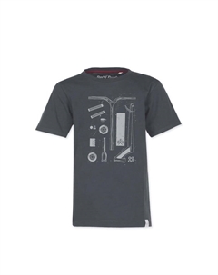 Футболка запчасти для скутера, серый Band of rascals