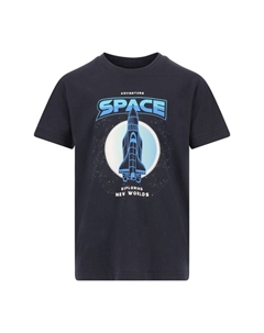 Футболка футболка со стильным принтом, синий Zigzag