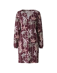 Ночная рубашка с длинными рукавами длина 95 см. Избранное., красный Calida