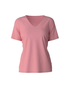 Рубашка с коротким рукавом и V-образным вырезом – фавориты, цвет blush flower Calida