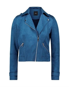 Байкерская куртка с карманами на молнии, синий Zero