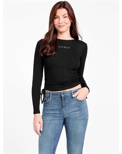 Топ с логотипом Mardy, черный Guess factory