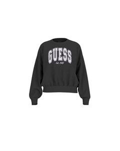 Толстовка пуловер колледж, черный Guess
