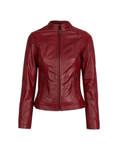 Кожаная куртка булады-114, красный Bugatti