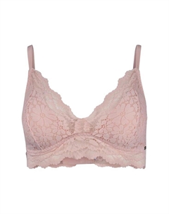 Бюстгальтер Wonderfulace с треугольными чашечками без косточек с цветочным кружевом, розовый Skiny