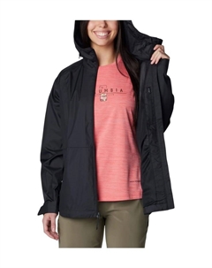 Куртка-Дождевик "inner limits iii" капюшон водонепроницаемый, черный Columbia