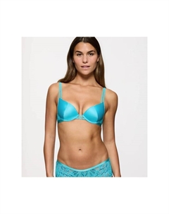 Бюстгальтер пуш-ап Crazy Dump Love с узкими бретелями, синий Triumph