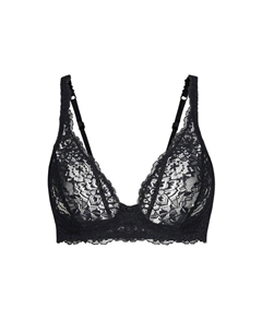 Кружевной бюстгальтер без косточек чувственные секреты, черный Calida