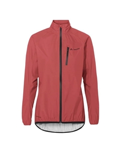 Куртка-Дождевик "Women's Drop Jacket III" водоотталкивающая легкая, цвет 804_brick Vaude