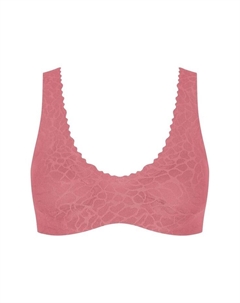 Бюстгальтер-Бралетт Zero Feel Lace 2.0 с беспроводной поддержкой, розовый Sloggi