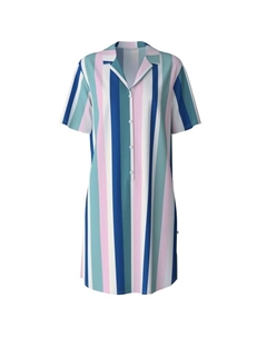 Ночная рубашка с короткими рукавами длина 95 см. избранное, цвет ice green Calida