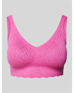 Бюстгальтер полупрозрачного дизайна, розовый Sloggi