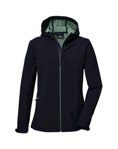 Куртка Softshell с воротником-стойкой и капюшоном, синий Killtec