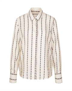 Рубашка блузка блузка воротник, экрю Seidensticker