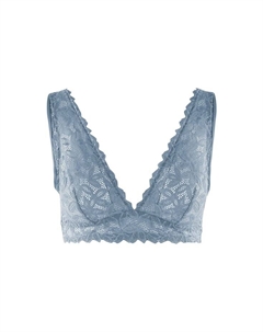 Бюстгальтер-Бралетт повседневный гламурный кружевной, голубой Dim