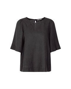 Рубашка блузка черная роза, черный Seidensticker