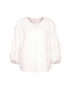 Рубашка блузка черная роза, белый Seidensticker