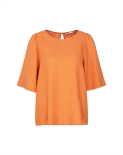 Рубашка блузка черная роза, оранжевый Seidensticker