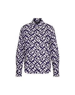 Блузка черная роза, синий Seidensticker