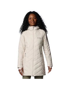 Женский небесный пуховик с длинным капюшоном, бежевый Columbia