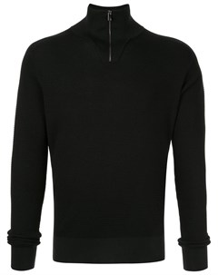 Dolce gabbana пуловер с воротником на молнии 46 черный Dolce&gabbana