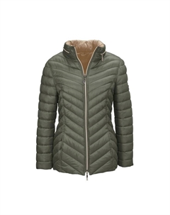 Короткий размер: легкая стеганая куртка из немнущейся ткани., зеленый Goldner