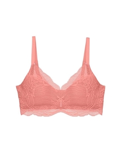 Бюстгальтер Lift Smart без косточек с кружевным эффектом, серый Triumph