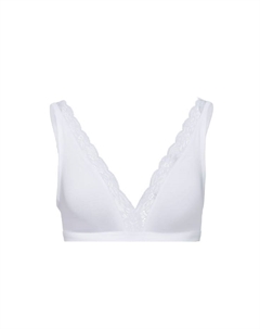 Бюстгальтер с мягкой чашкой хлопковое кружево, белый Hanro
