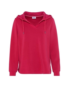 Толстовка с капюшоном на шнурке, красный Cecil