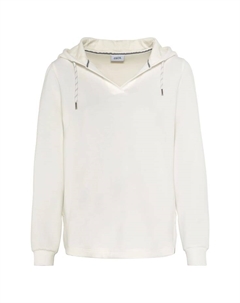 Толстовка с капюшоном на шнурке, белый Cecil