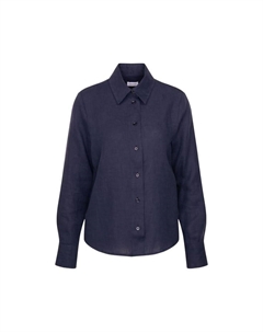 Блузка черная роза, синий Seidensticker